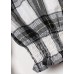 fashion women casual cotton plaid jumpsuit pants plus size cartoon print strap pants