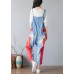 Simple Red pockets Patchwork jeans Jumpsuit Spring