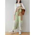 Boho Beige Patchwork Jeans Jumpsuit